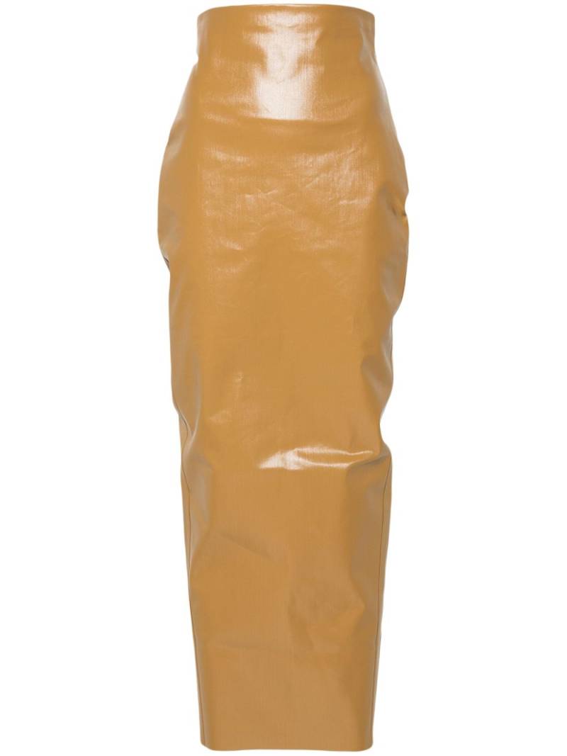 Rick Owens Pillar maxi skirt - Yellow von Rick Owens