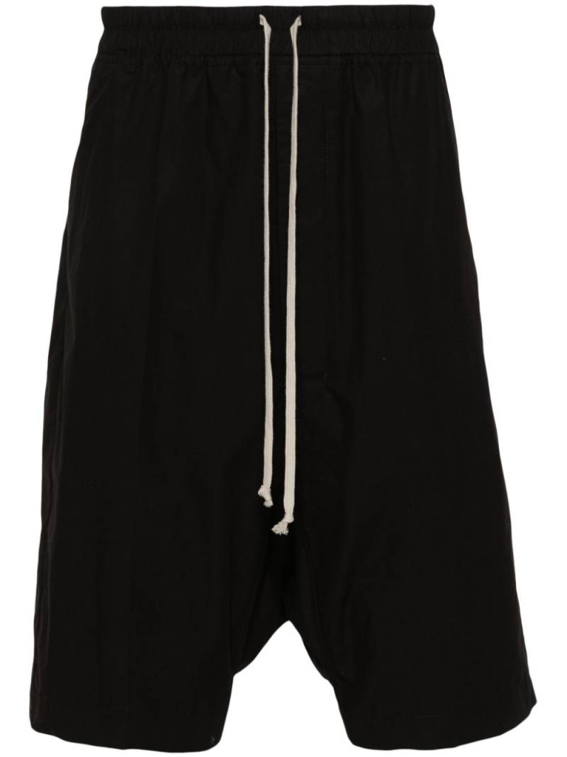 Rick Owens Pods cotton shorts - Black von Rick Owens