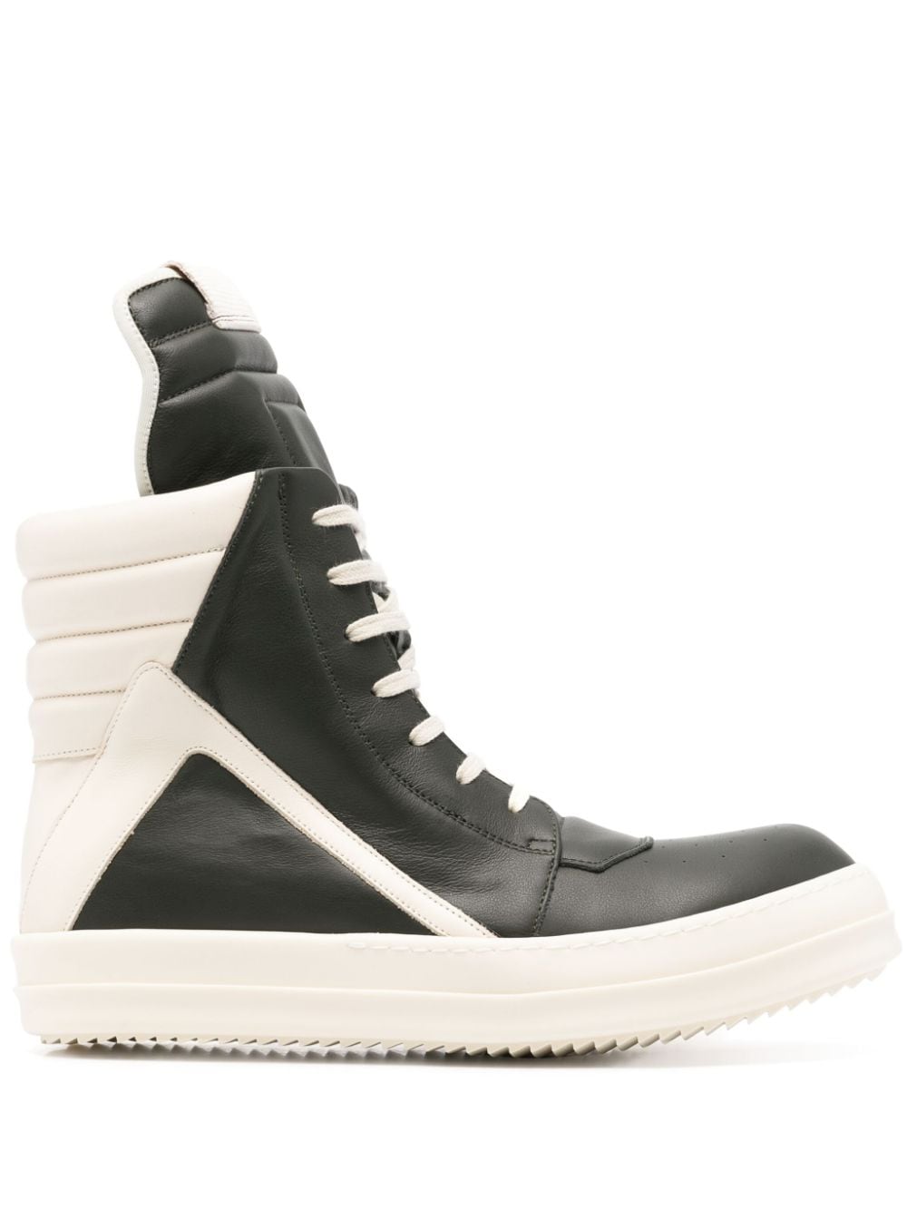 Rick Owens Porterville Geobasket two-tone sneakers - Green von Rick Owens