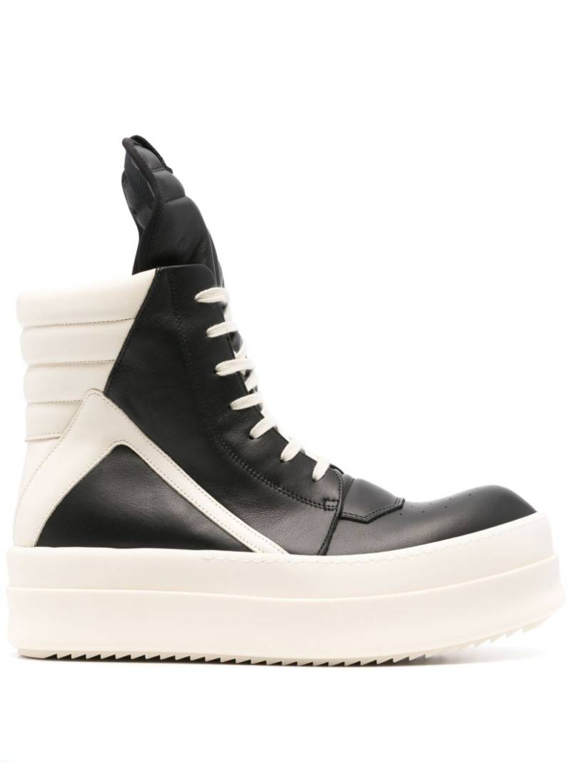 Rick Owens Porterville Mega leather sneakers - Black von Rick Owens