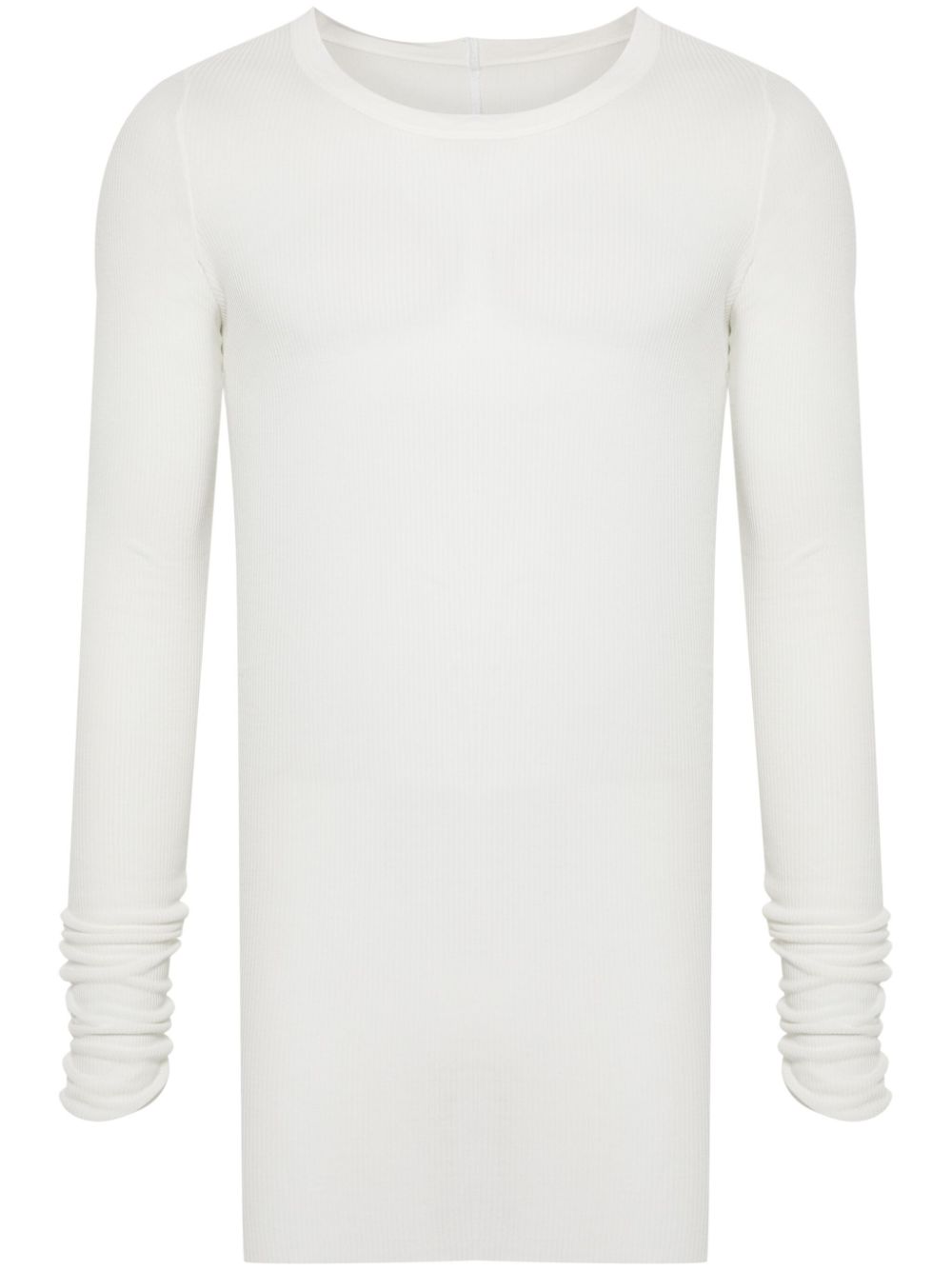Rick Owens Rib LS T T-shirt - White von Rick Owens