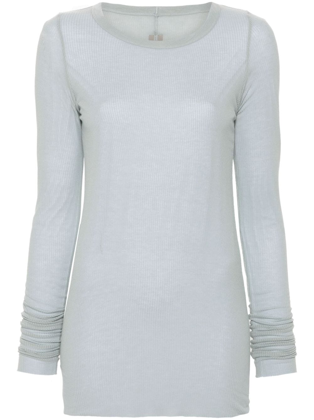 Rick Owens Rib fine-ribbed top - Blue von Rick Owens