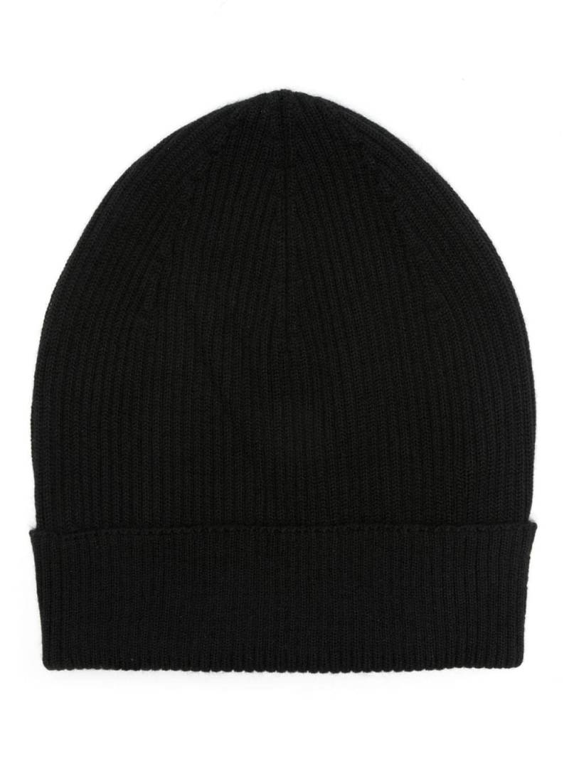 Rick Owens Ribws fine-ribbed beanie - Black von Rick Owens