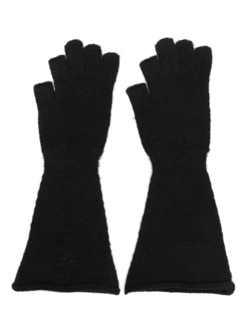 Rick Owens Runway gloves - Black von Rick Owens