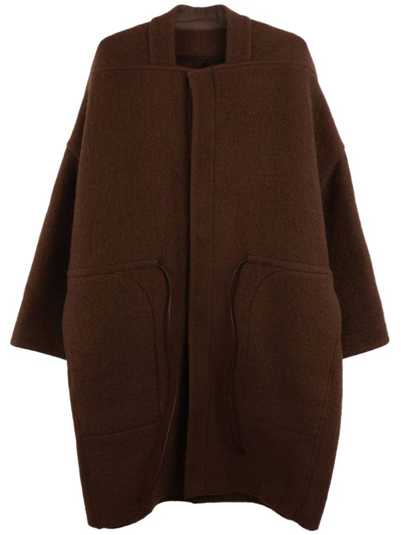 Rick Owens Sail wool coat - Brown von Rick Owens