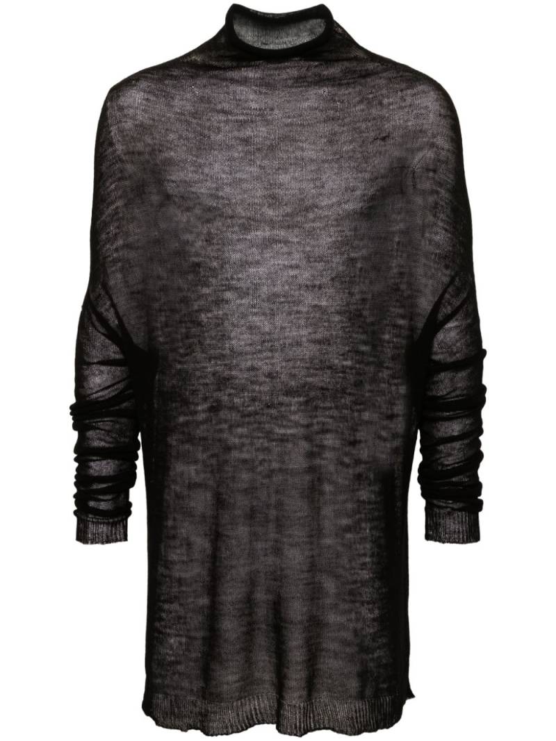 Rick Owens Shroud open-knit jumper - Black von Rick Owens