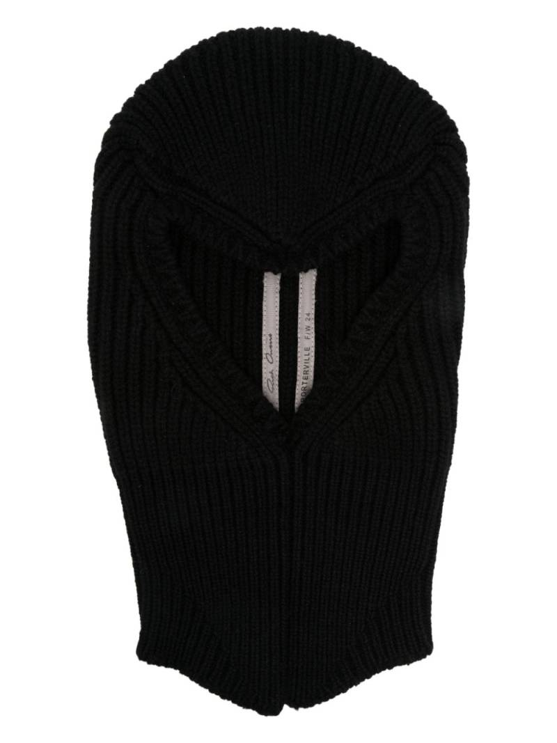 Rick Owens Skull balaclava - Black von Rick Owens