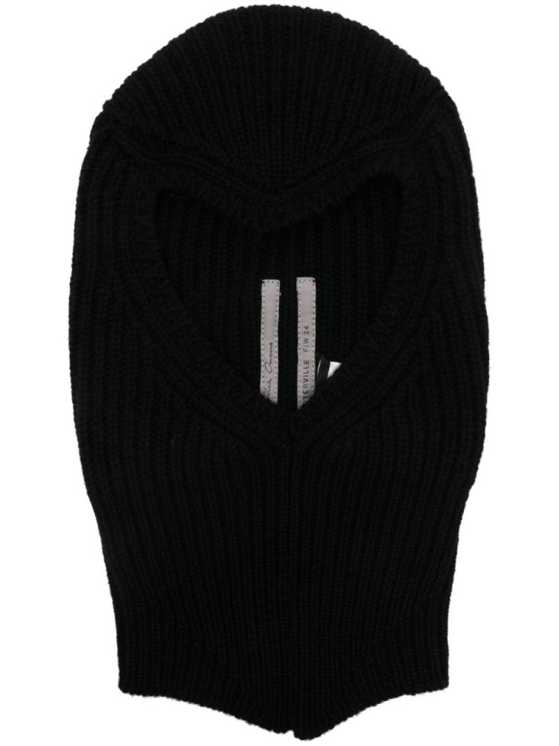 Rick Owens Skull balaclava - Black von Rick Owens