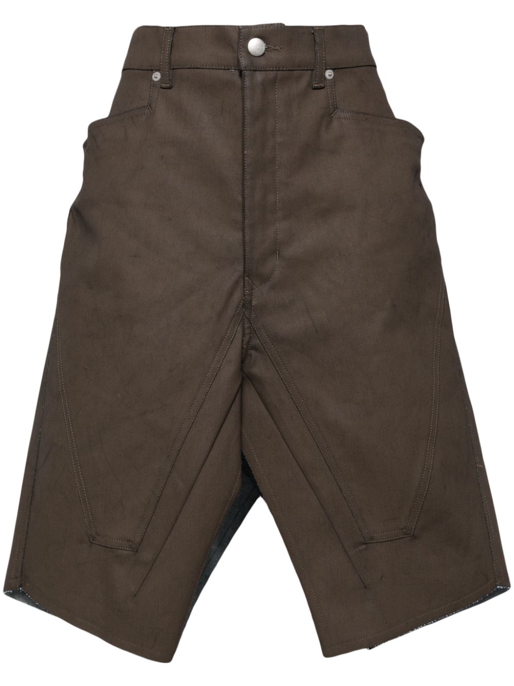 Rick Owens Slivered skirt - Brown von Rick Owens