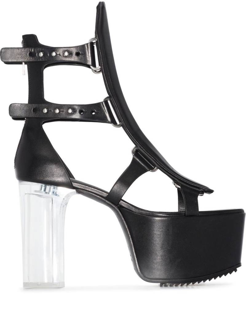 Rick Owens Spartan 135mm platform sandals - Black von Rick Owens