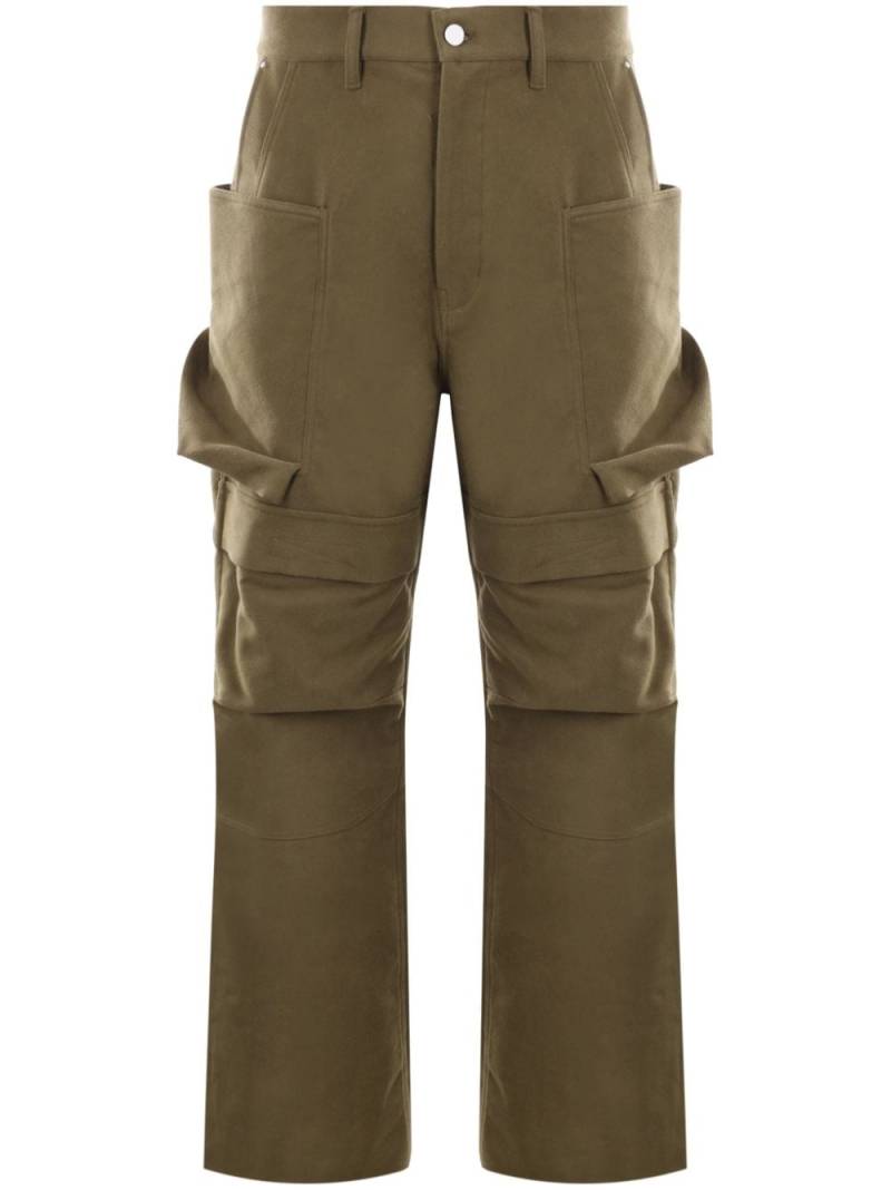 Rick Owens Stefan drill cargo trousers - Green von Rick Owens