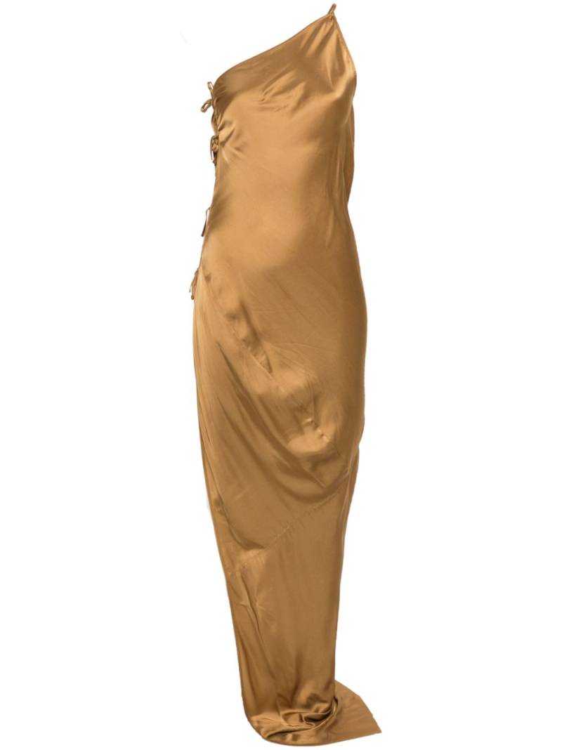 Rick Owens Taco satin gown - Gold von Rick Owens