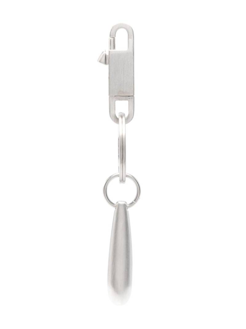 Rick Owens Teardrop logo-engraved keyring - Silver von Rick Owens