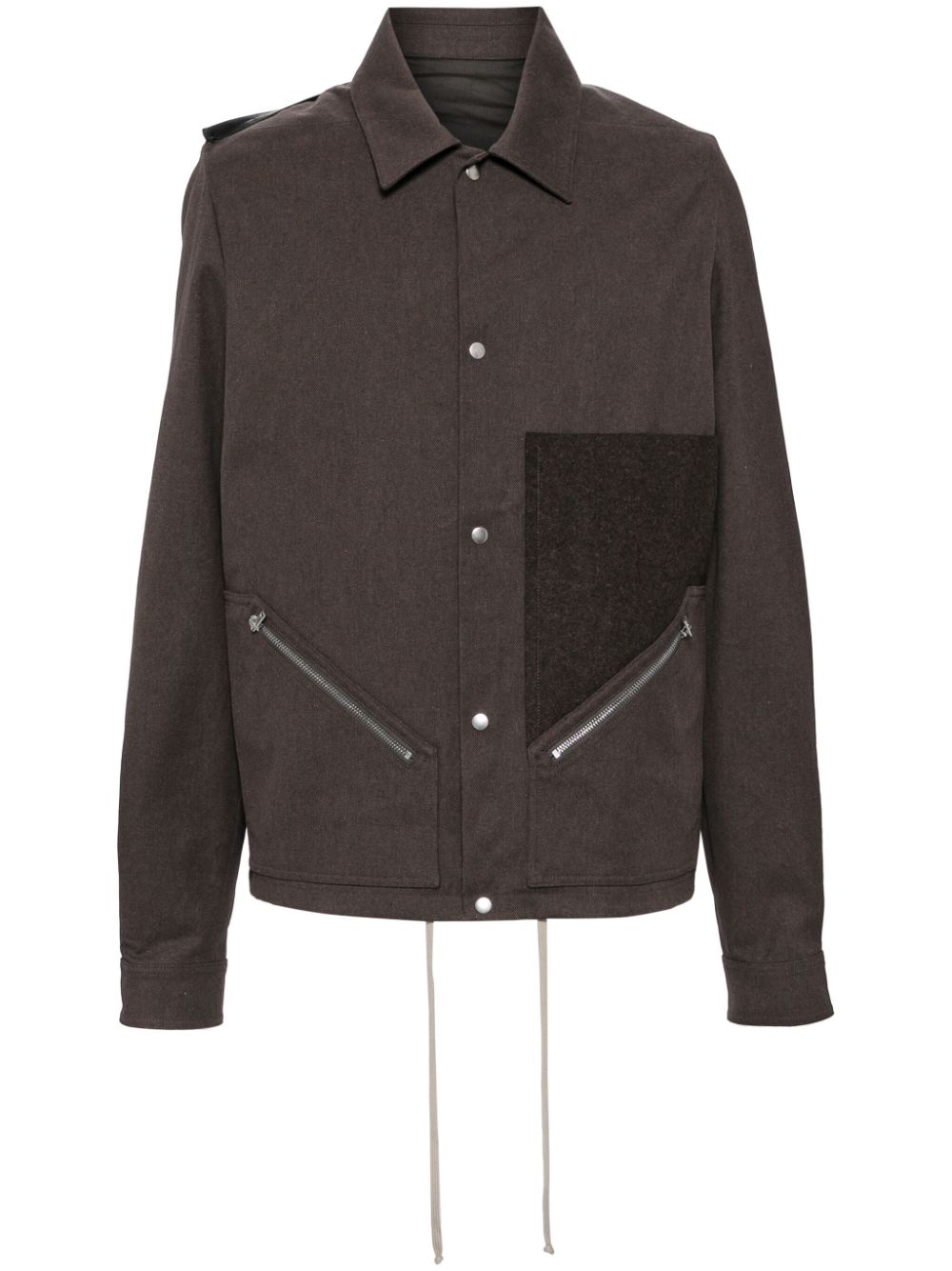 Rick Owens Tour Snap Front jacket - Brown von Rick Owens