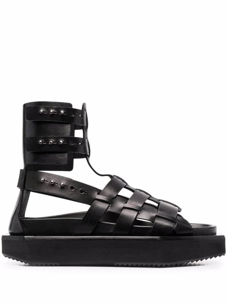 Rick Owens Turbo Cyclop platform sandals - Black von Rick Owens