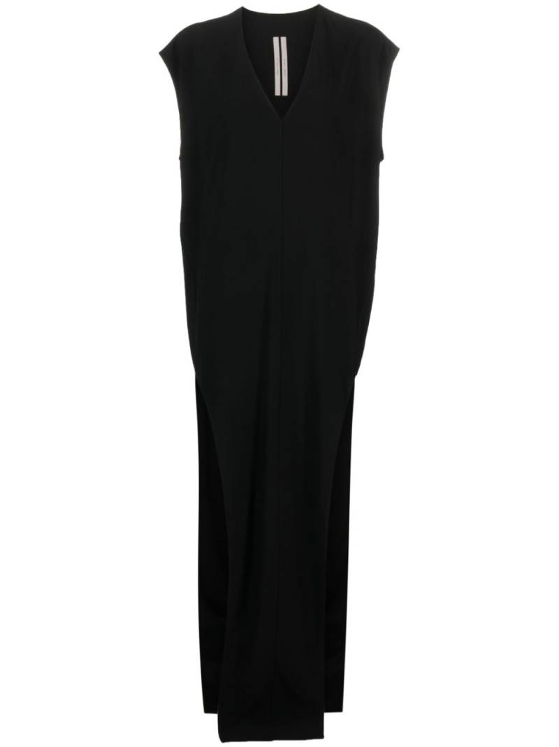 Rick Owens V-neck floor-length dress - Black von Rick Owens