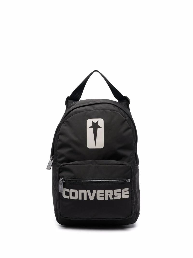 Rick Owens DRKSHDW X Converse logo-print backpack - Black von Rick Owens DRKSHDW