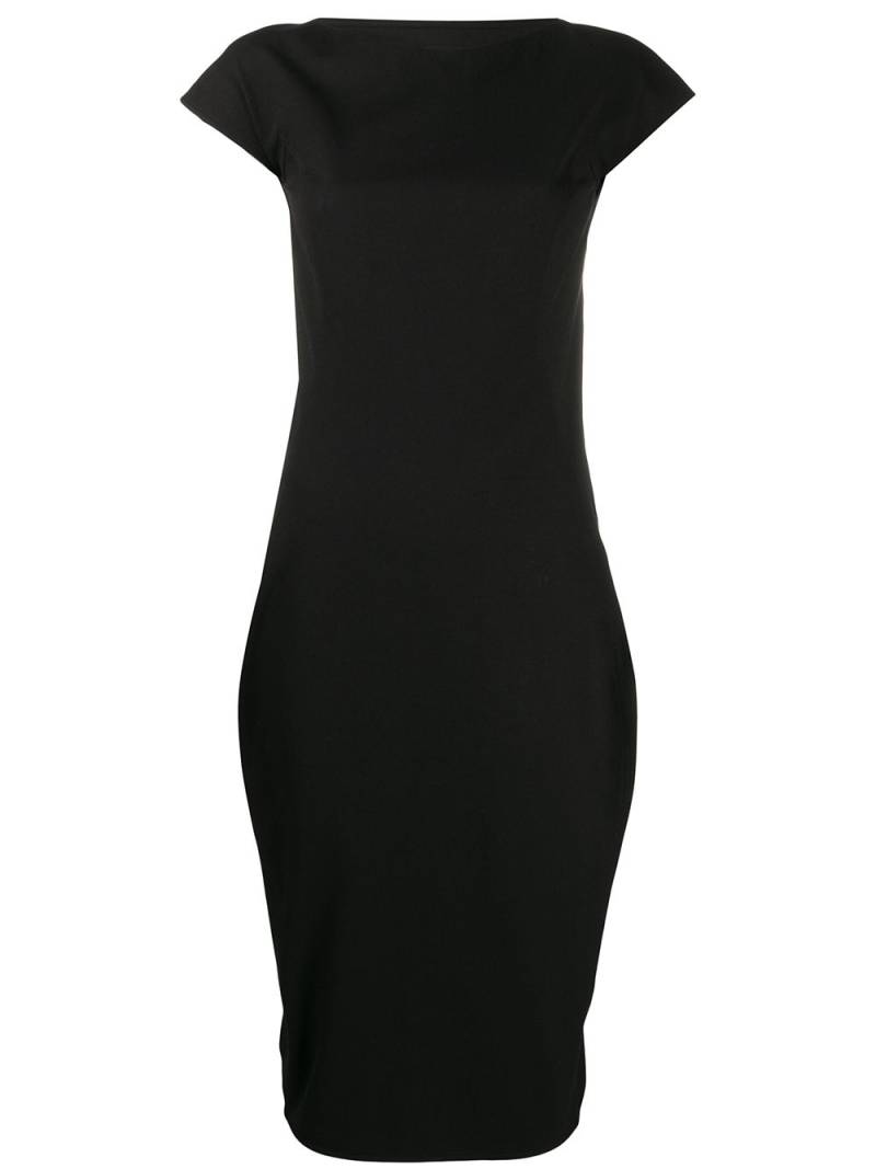 Rick Owens backless cap-sleeve dress - Black von Rick Owens