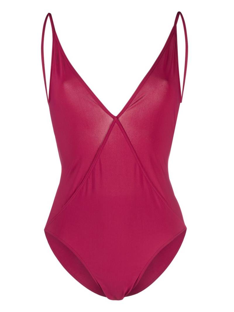 Rick Owens backless one-piece swimsuit - Pink von Rick Owens