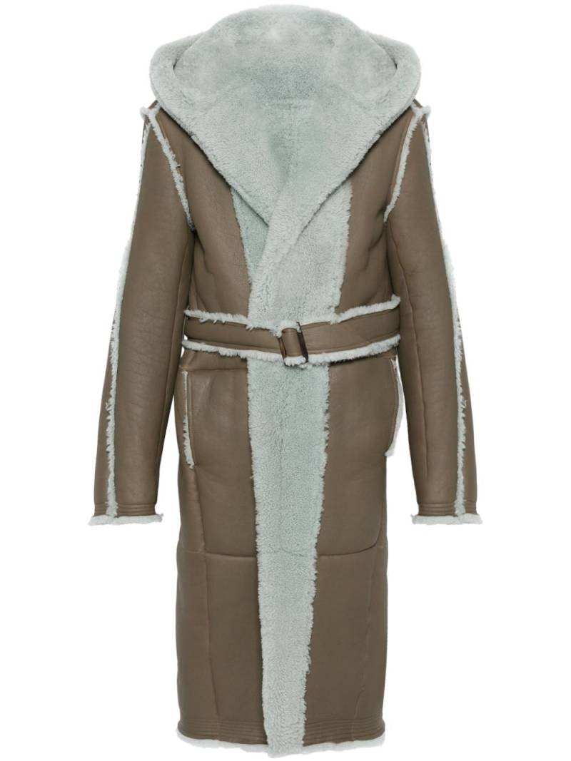 Rick Owens belted coat - Brown von Rick Owens