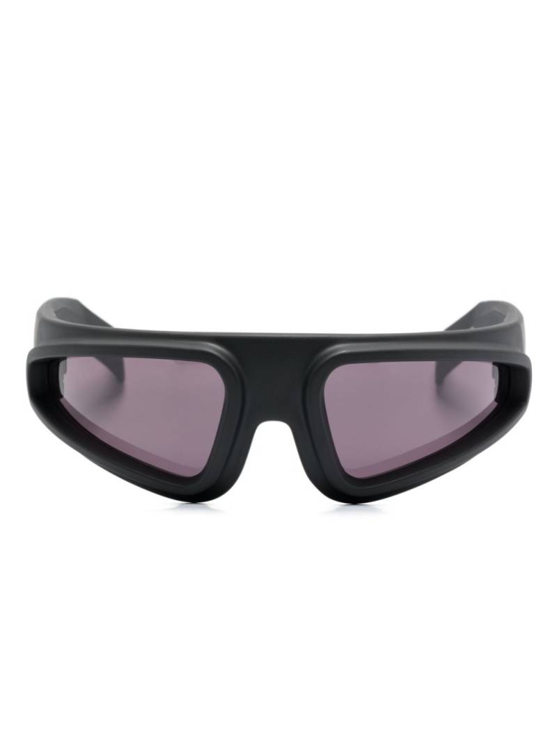 Rick Owens biker-frame sunglasses - Black von Rick Owens