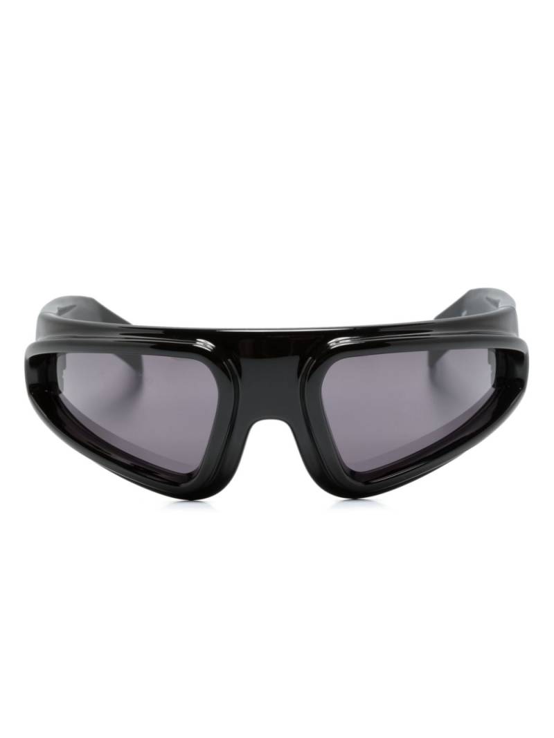 Rick Owens biker-frame sunglasses - Black von Rick Owens