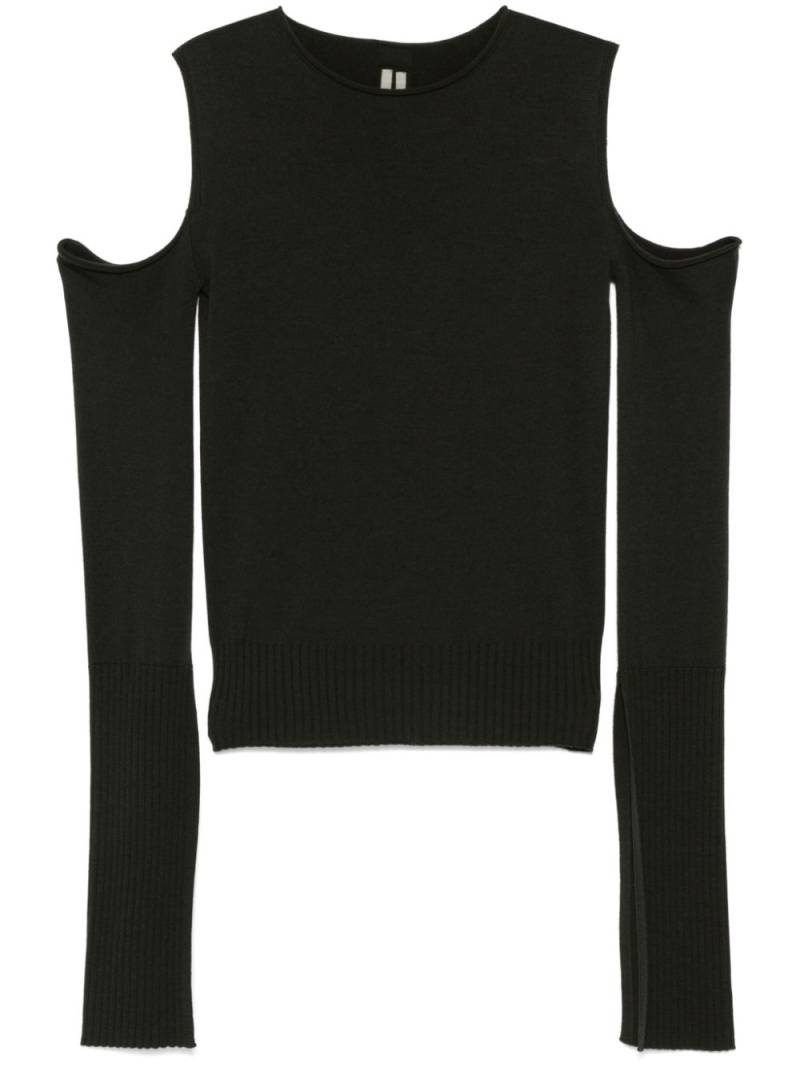 Rick Owens cape-sleeve top - Green von Rick Owens