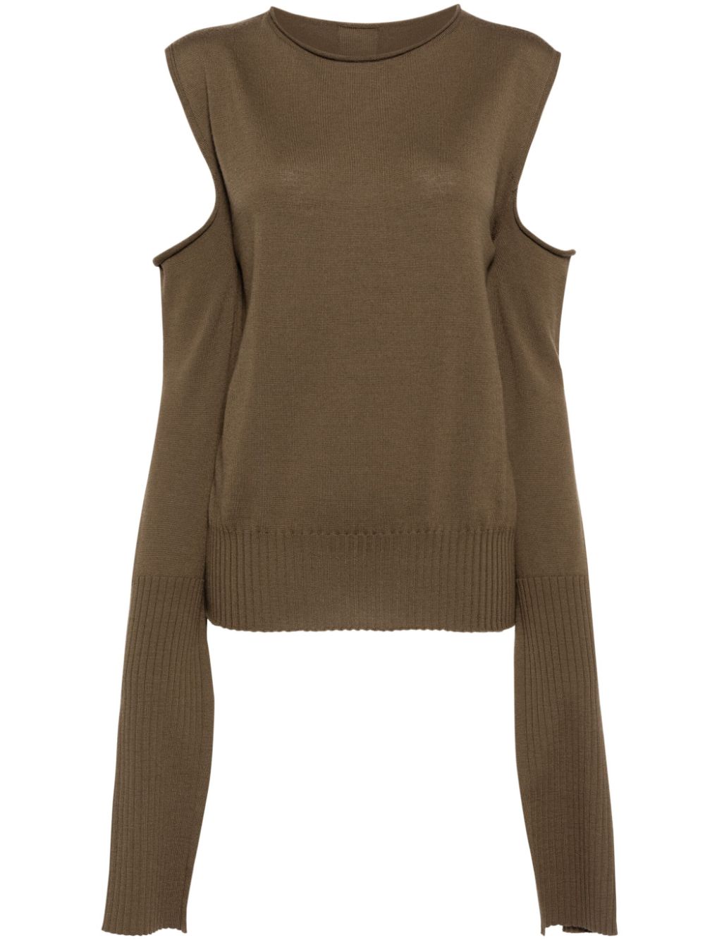 Rick Owens cape-sleeves jumper - Brown von Rick Owens