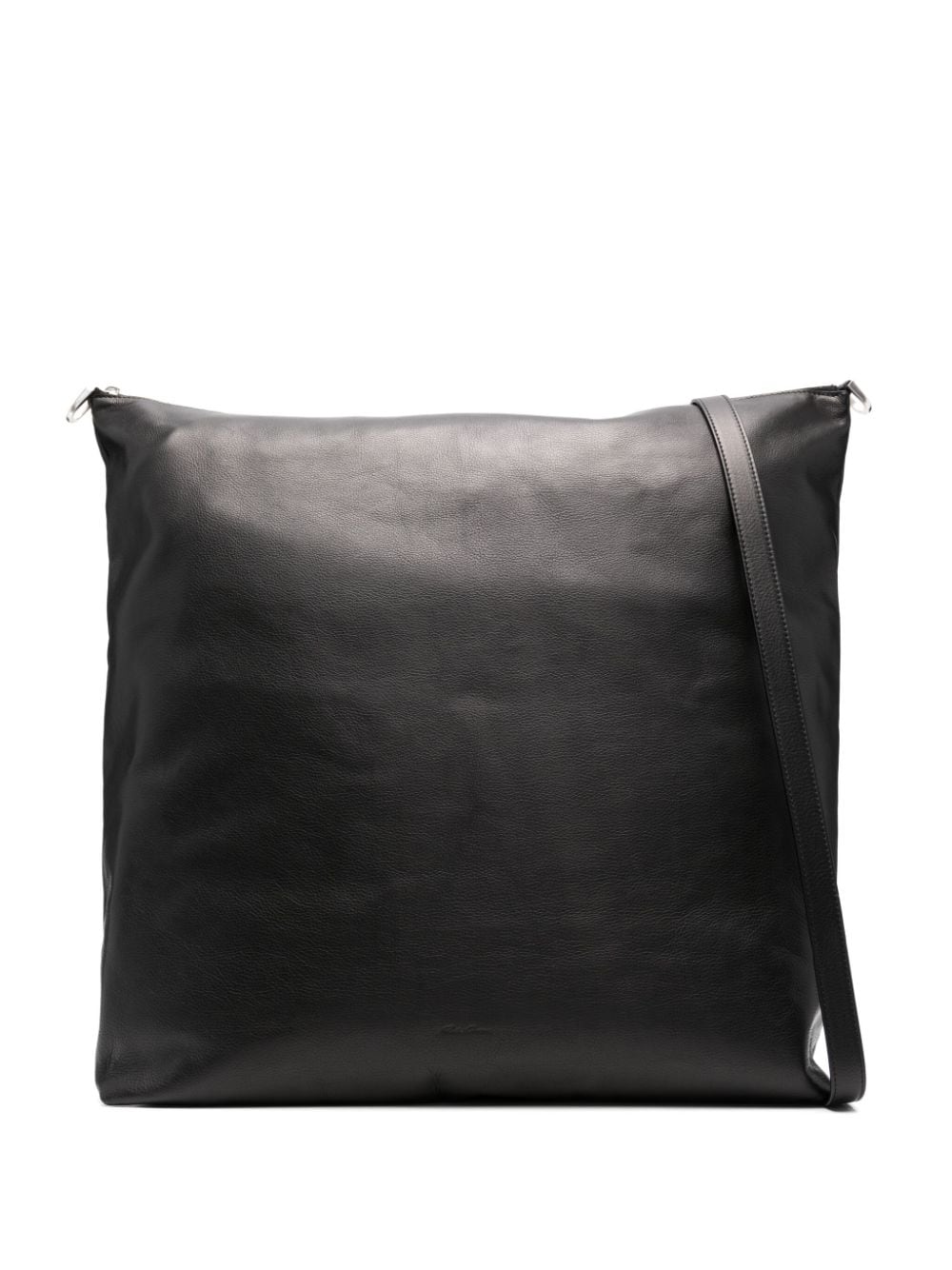 Rick Owens contrast-stitch leather shoulder bag - Black von Rick Owens