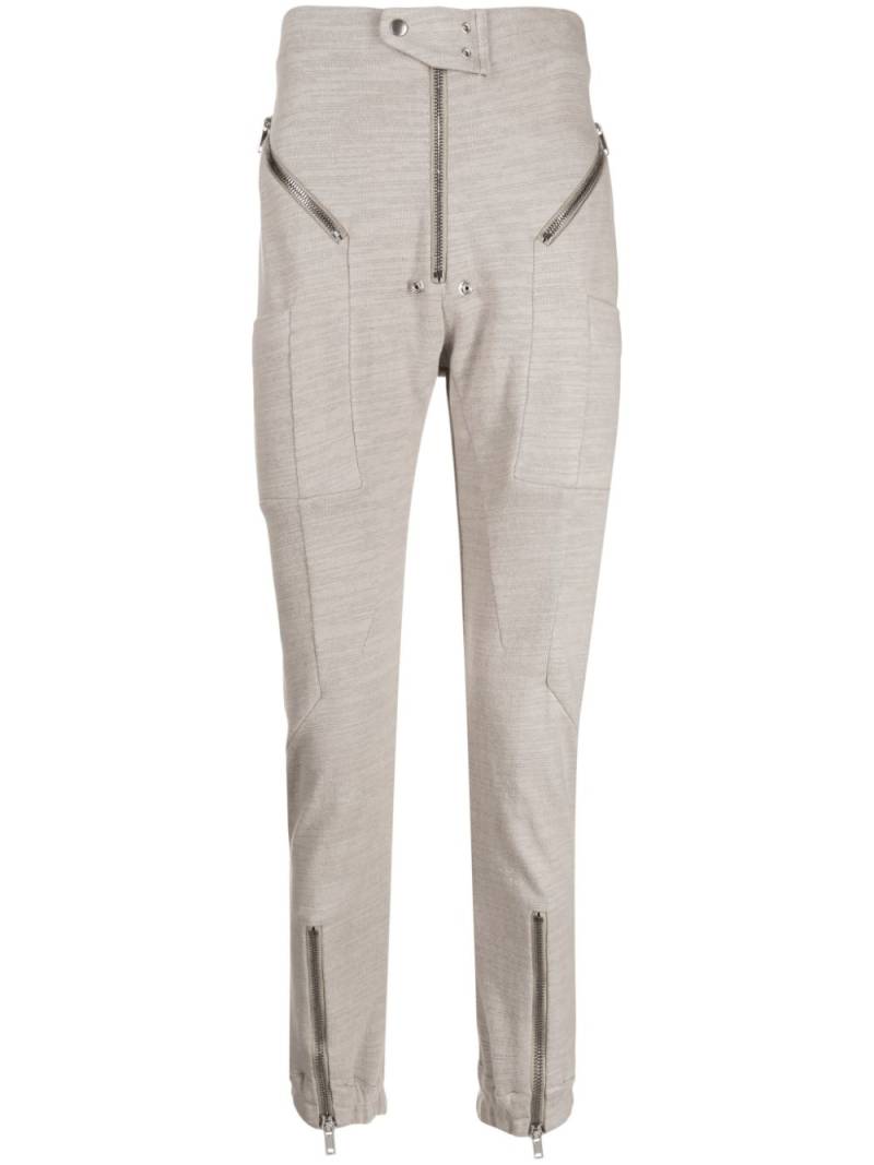 Rick Owens cotton track pants - Grey von Rick Owens