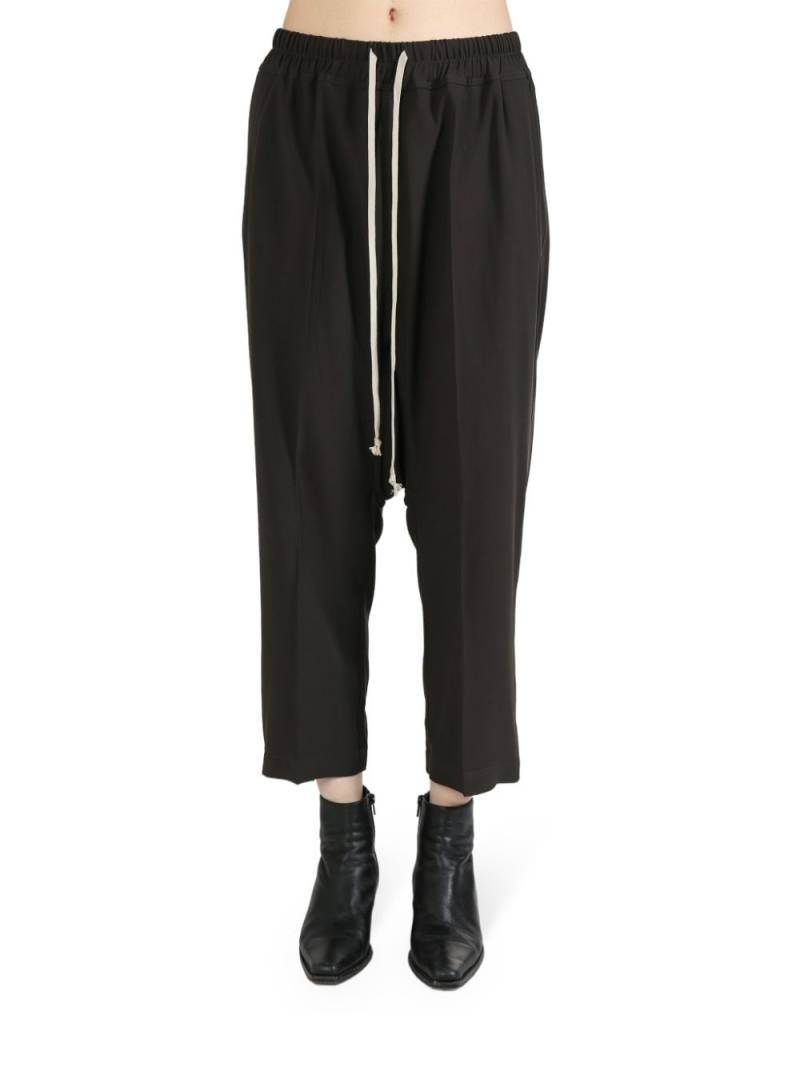 Rick Owens cropped drawstring trousers - Brown von Rick Owens