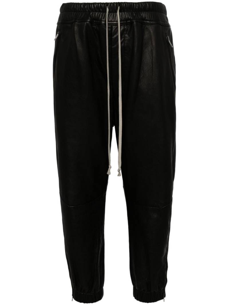 Rick Owens cropped leather trousers - Black von Rick Owens