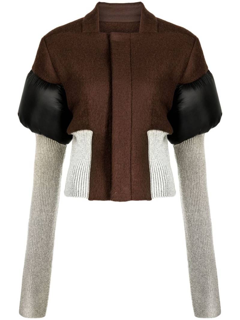 Rick Owens cropped panelled jacket - Multicolour von Rick Owens