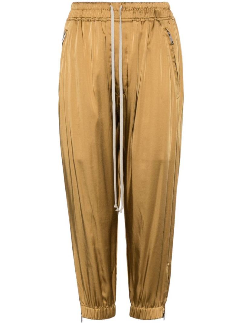 Rick Owens cropped track pants - Gold von Rick Owens