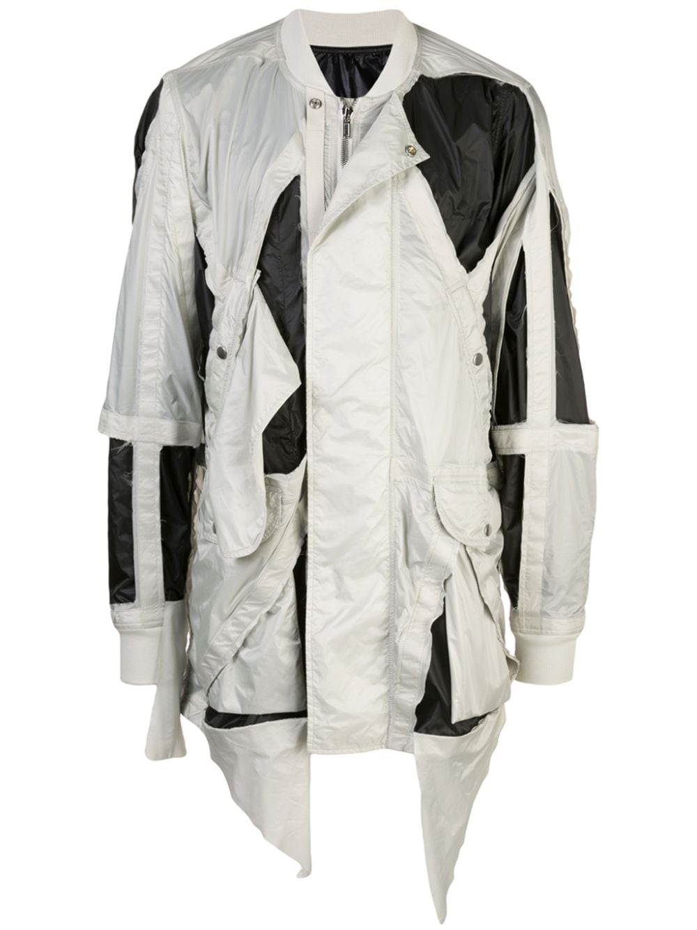 Rick Owens cut-out detail jacket - Grey von Rick Owens