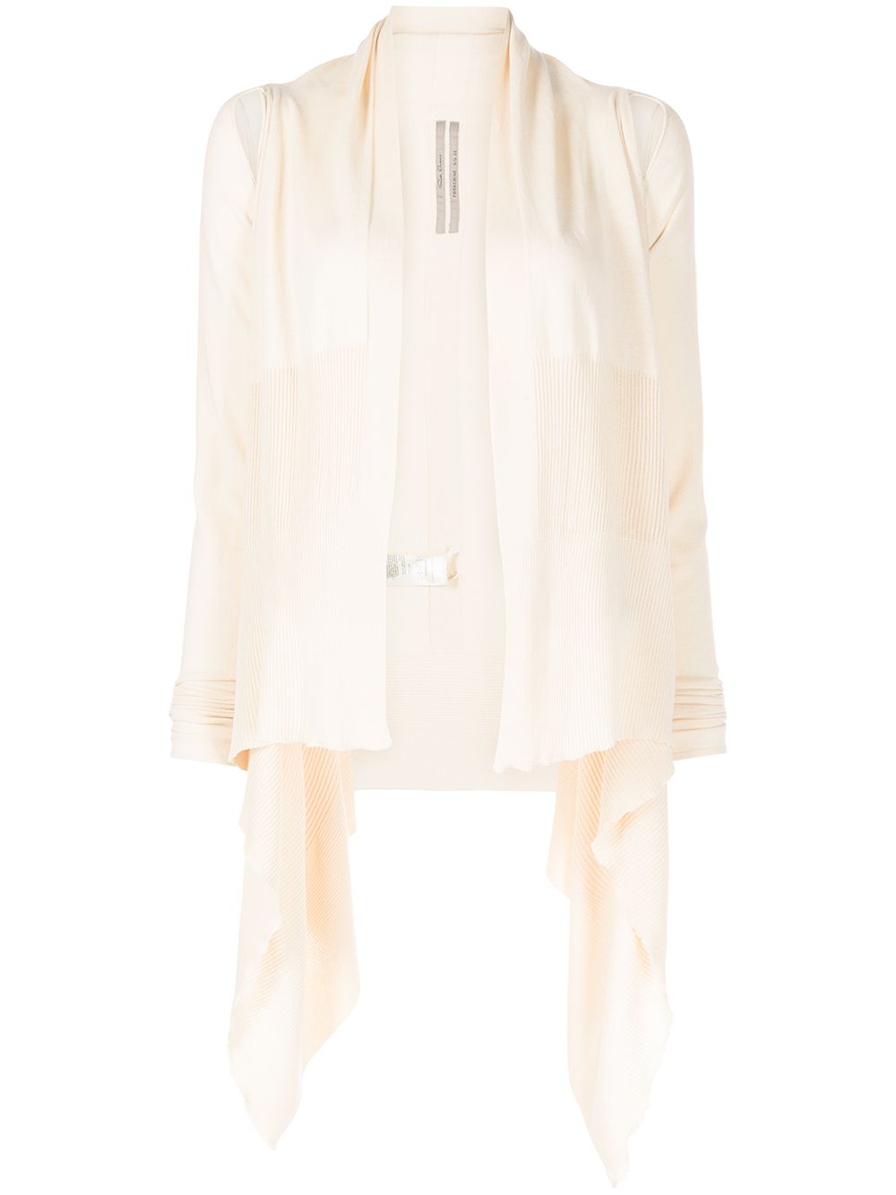 Rick Owens cut-out draped cardigan - Neutrals von Rick Owens