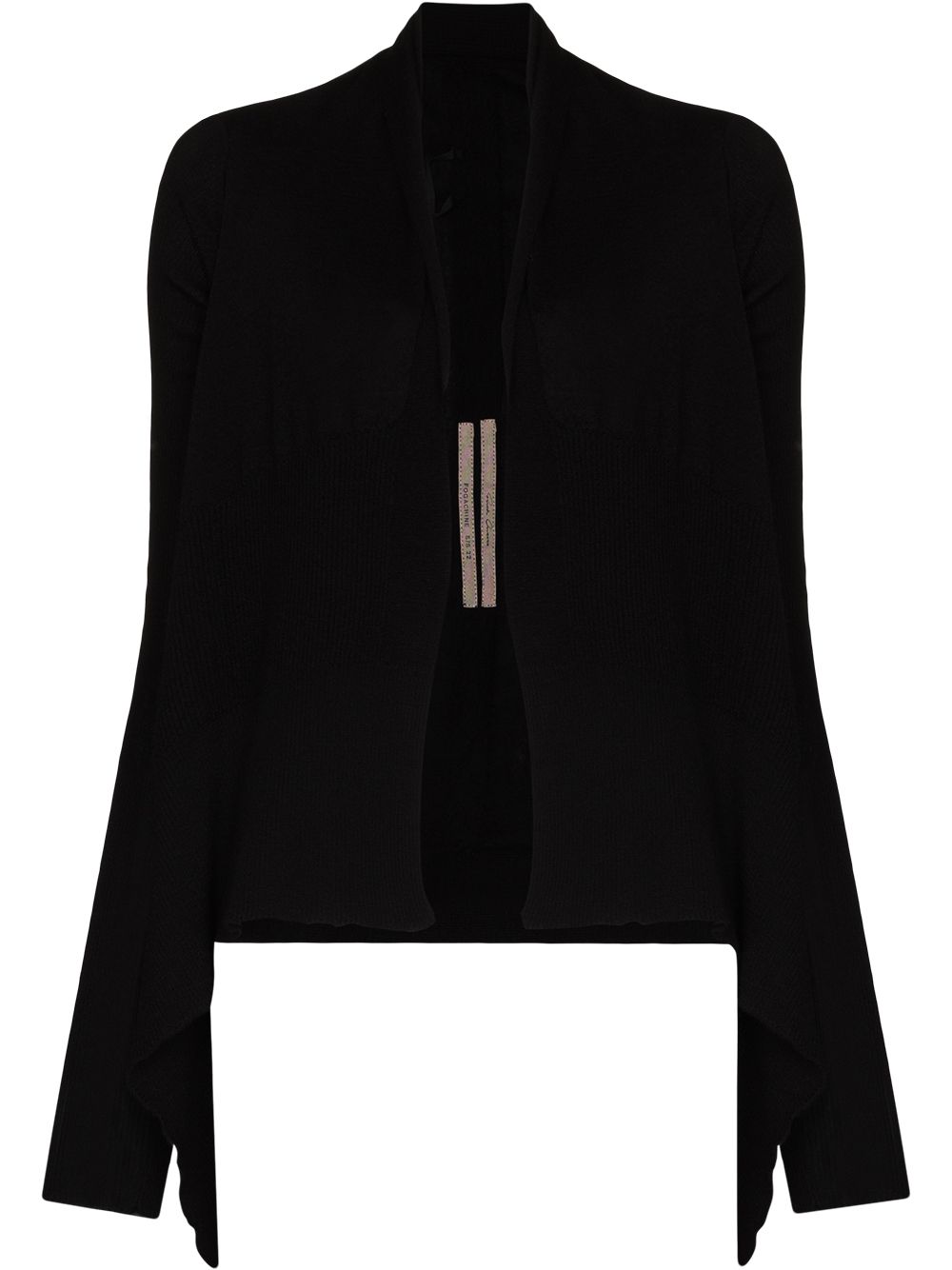 Rick Owens draped cashmere cardigan - Black von Rick Owens