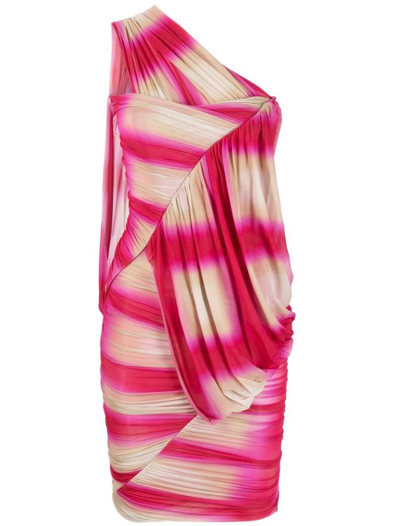 Rick Owens draped one-shoulder dress - Pink von Rick Owens