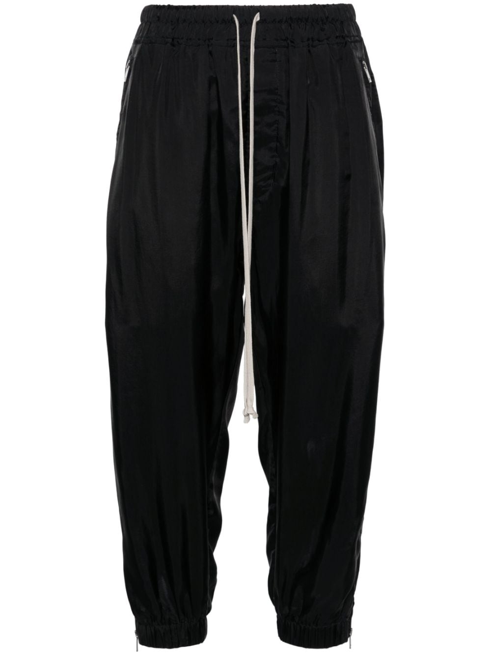 Rick Owens drawstring cropped trousers - Black von Rick Owens