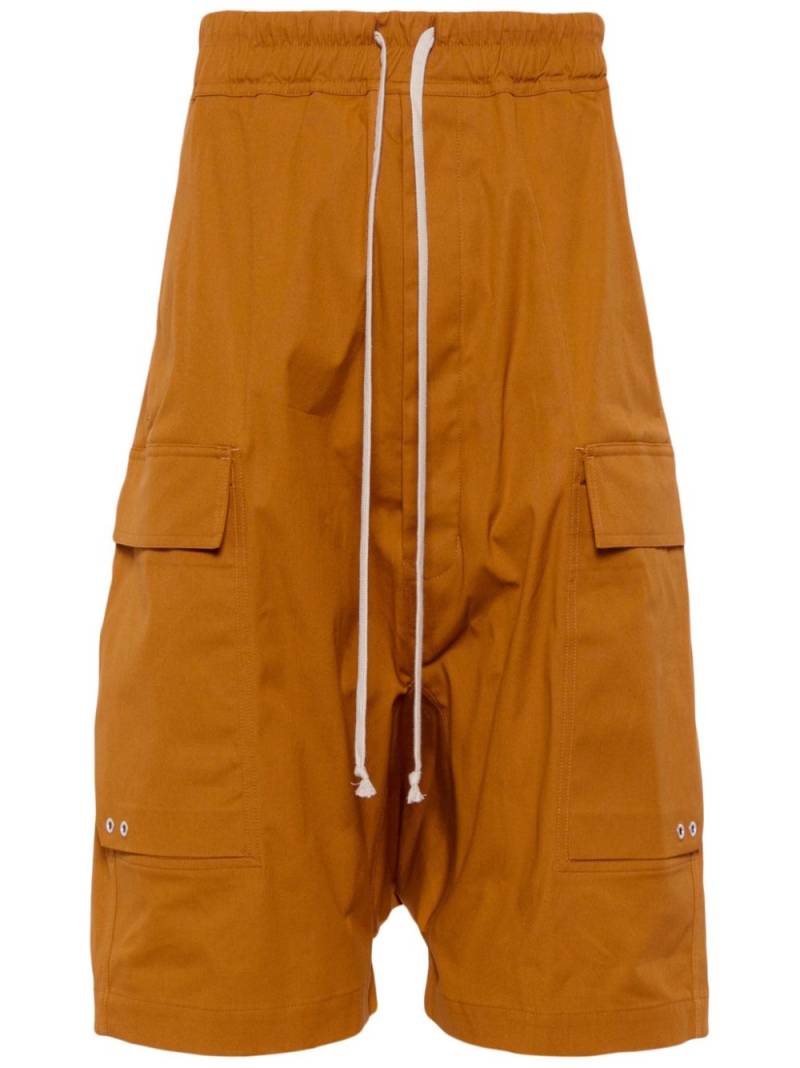 Rick Owens drawstring drop-crotch shorts - Brown von Rick Owens