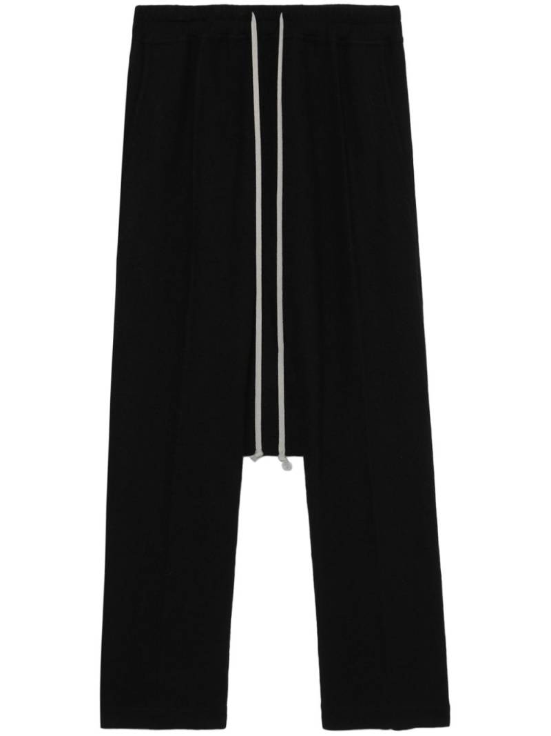 Rick Owens drawstring drop-crotch trousers - Black von Rick Owens