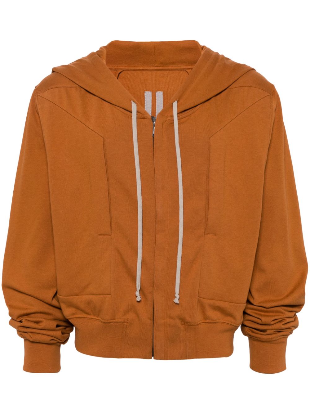 Rick Owens drawstring hooded cotton jacket - Brown von Rick Owens