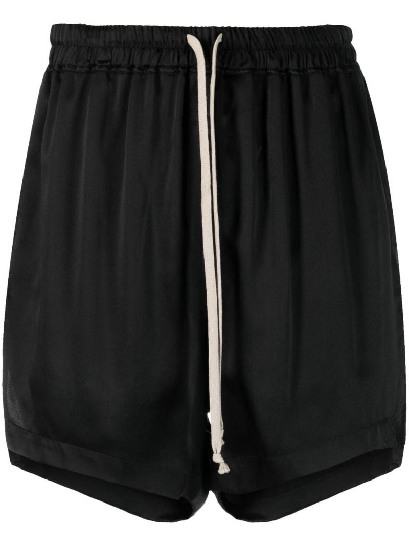 Rick Owens drawstring silk shorts - Black von Rick Owens