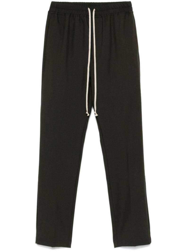 Rick Owens drawstring slim long trousers - Green von Rick Owens