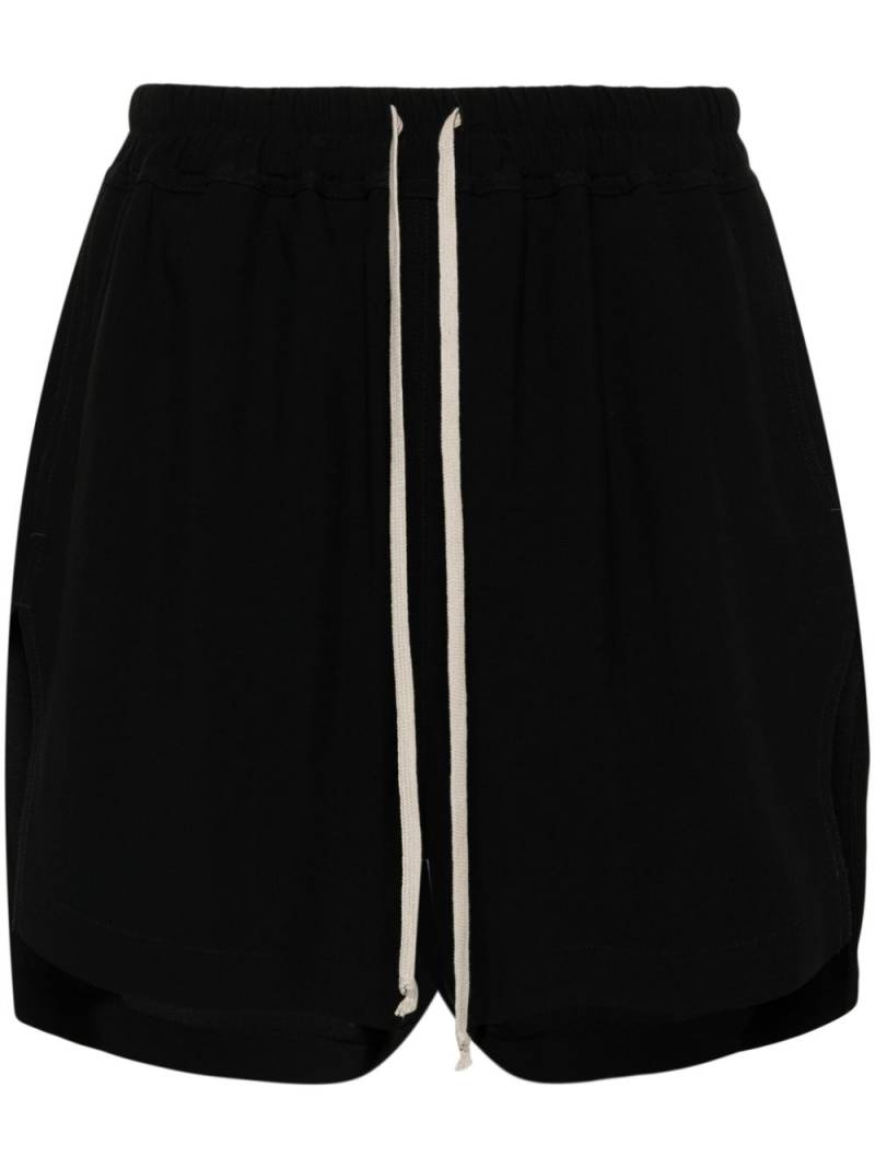 Rick Owens drawstring-waist side-slit shorts - Black von Rick Owens