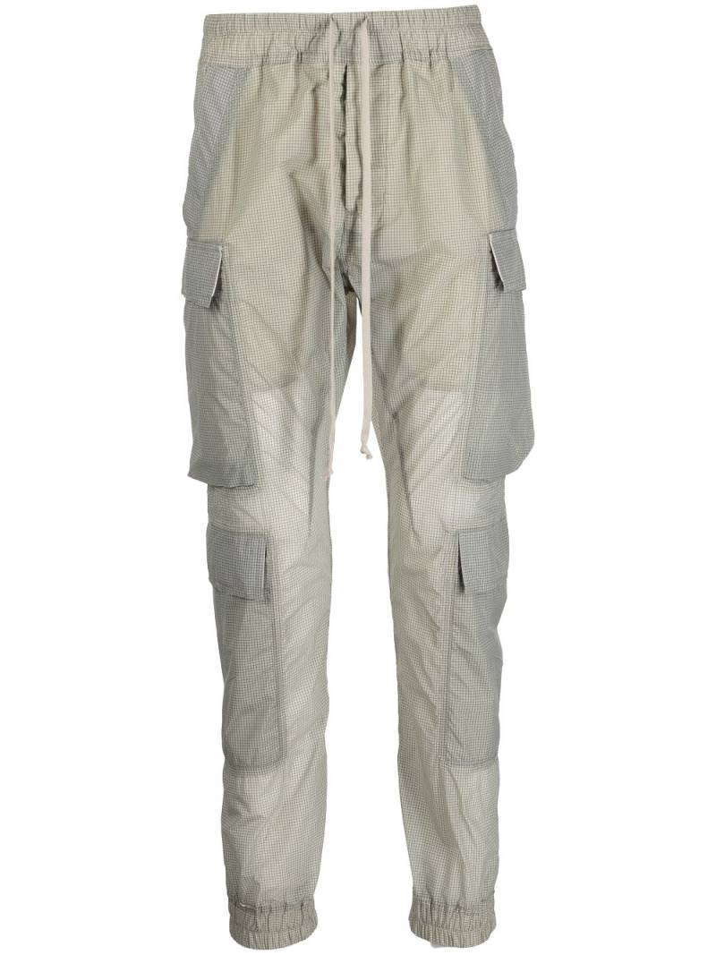 Rick Owens drawstring-waist skinny-cut cargo pants - Neutrals von Rick Owens