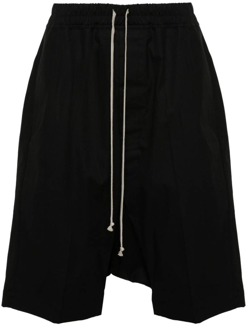 Rick Owens drop-crotch shorts - Black von Rick Owens