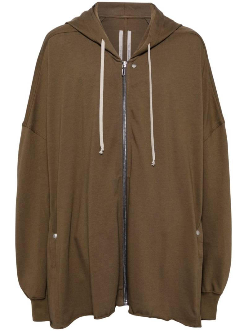 Rick Owens drop-shoulder hooded jacket - Neutrals von Rick Owens