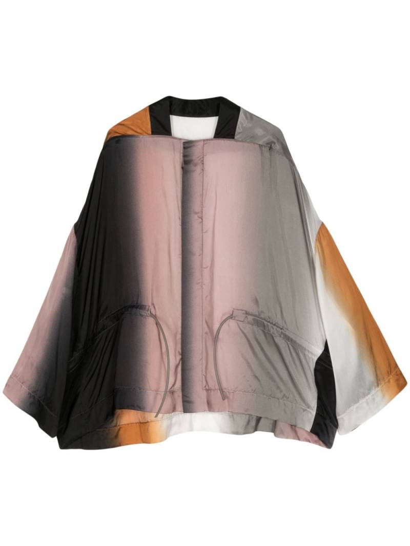 Rick Owens drop-shoulder satin cardigan - Pink von Rick Owens