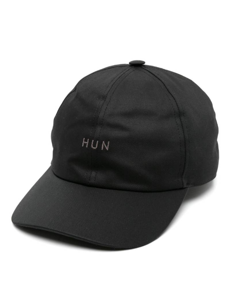 Rick Owens embroidered-slogan organic-cotton cap - Black von Rick Owens